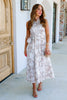 All Is Well Animal Sleeveless Midi Dress