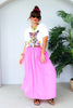 Helena Pink Midi Skirt