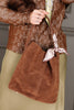 Other Side Chocolate Suede Bucket Bag