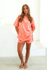 TWT®  Callie Coral Short Sleeve Short Set