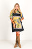 Chatham Print Black Multi Popover Short Sleeve Mini Dress