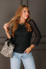 Sanctuary Kalamata Leo Mesh 3/4 Sleeve Top