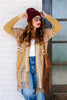 Alexandria Mustard Striped Long Sleeve Cardigan