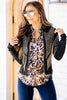 Rock in the Roll Black and Gold Long Sleeve Jacket