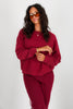 Daydreamer Vintage Raglan Burgundy Long Sleeve Sweatshirt