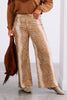 Bambi Print Stretch Wide Leg Denim Pant