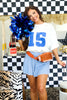 Vintage Number Blue Short Sleeve Top
