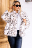 Banff Snow Leopard Faux Fur Jacket