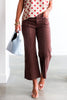 Bianca Rum Brown Cropped Wide Leg Pant