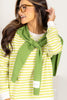 City Streets Green Sleeveless Shoulder Wrap