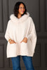 MITCHIE'S Drew Pearl Waffle Knitted Fox Fur Poncho