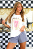 TWT® Gameday White & Pink Leopard Short Sleeve Tee