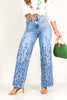 Ally High Rise Medium Blue Wide Leg Jean