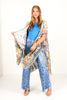 Mandala Gold & Blue Kimono