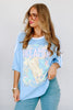 Paradise Dreamer Blue Leopard Short Sleeve Tee