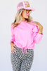 Speak Your Mind Pink Long Sleeve Top