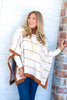 Nordic Turtle Neck Camel Poncho