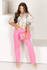 A.Z.I. Charlotte Straight Leg Pink Pant
