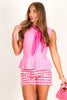 Mina Pink Sleeveless Top