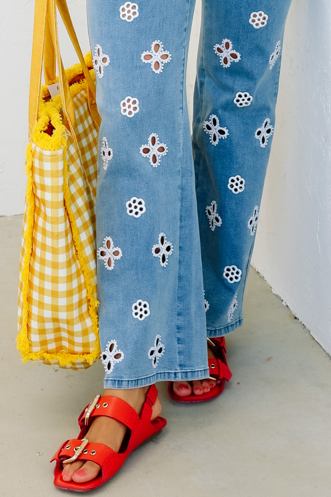 AZI Clarissa Denim Straight Leg Pant