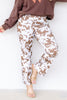 Insight Printed Brown Spots Wide Leg Pant
