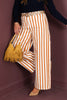 Carley Camel Stripe Wide Leg Pant