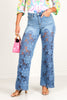 Collins High Rise Medium Blue Wide Leg Jean