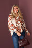 DOORBUSTER Augusta Rust Long Sleeve Blouse