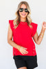 All Together Red Sleeveless Top