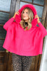MITCHIE'S Amiee Magenta Fox Fur Poncho