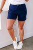 Tribal Flatten It Pull On Jet Blue Short