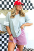 TWT® On Point Heather Grey V-Neck Short Sleeve Tee