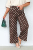 Sandra Brown Polka Dot Cropped Wide Leg Pant