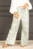 Breeze on By Sage Printed Wide Leg Pant