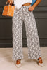 Kind Spirit Espresso Floral Cropped Wide Leg Pant