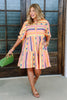 Bold One Multi Short Sleeve Mini Dress
