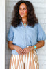 Sweet Caroline Denim Short Sleeve Top