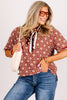 Where You Lead Rust Short Sleeve Top