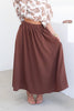 Sabrina Espresso Midi Skirt