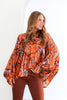 Saving Grace Copper Long Sleeve Blouse