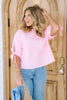 All About You Neon Pink Short Sleeve Top