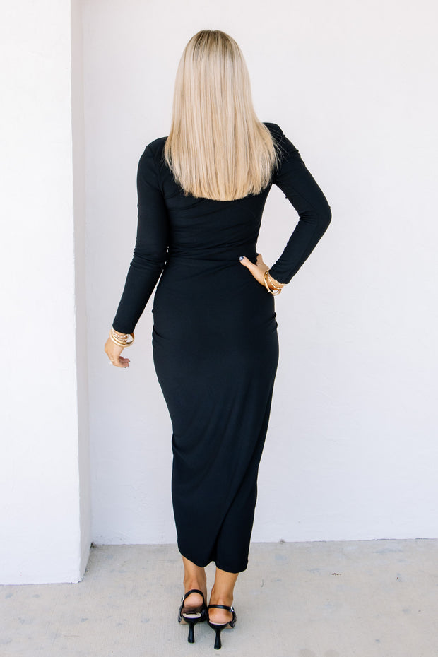 True Lifestyle Black Long Sleeve Maxi Dress True Lifestyle Black Long Sleeve Maxi Dress