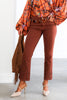 Dear John Jeanne Cappuccino Embroidered Flare Jean