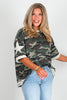 Katie Vintage Camo Short Sleeve Top
