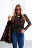 Finest Fashion Multi Print Long Sleeve Blouse