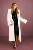 Marty Cream & White Long Mink Fur Coat