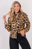 A.Z.I Laura Animal Print Long Sleeve Blouse