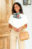 So Bubbly Bamboo Ivory Short Sleeve Top