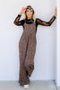 Wild Side Taupe Wide Leg Jumpsuit