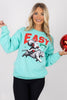 DOORBUSTER Easy Santa Cool Mint Sweatshirt